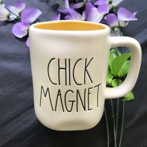 Rae Dunn coffee mug bi magenta new